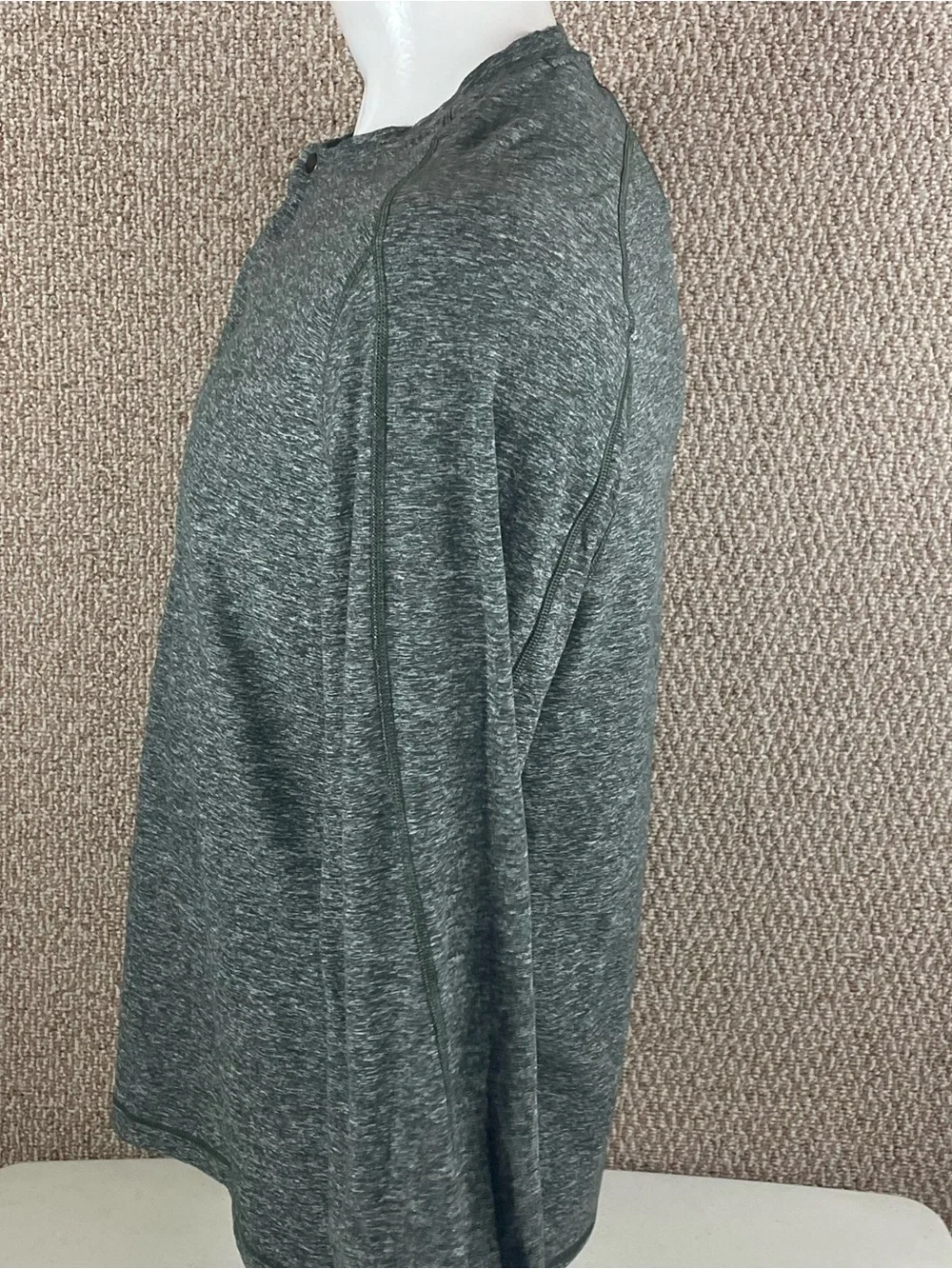 Lululemon Henley Shirt Mens Large Surge Warm Long Sleeve Cold Weather Gator Ws